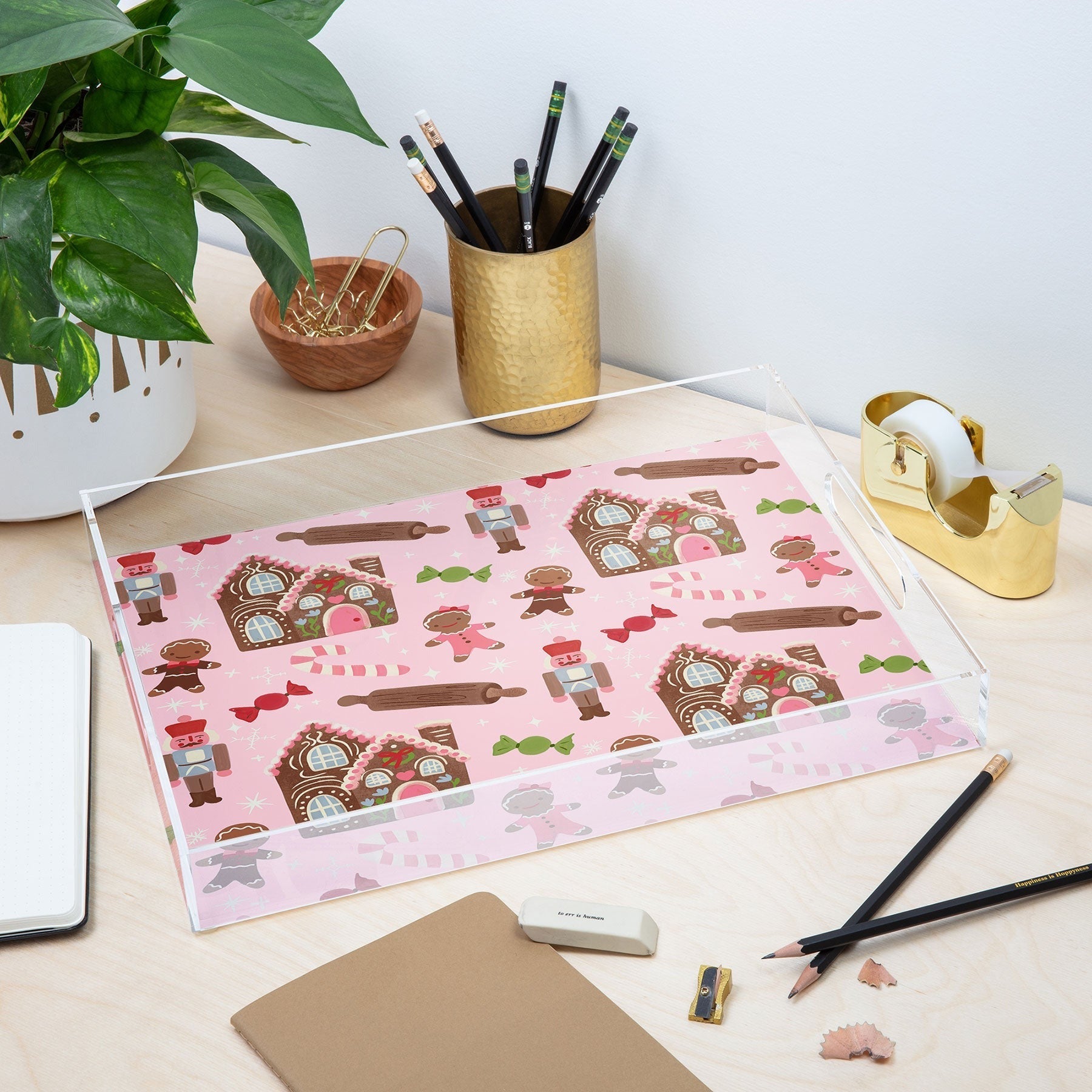 carriecantwell Sweet Christmas Holidays Acrylic Tray