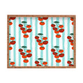 Design by Spark Zesty Tomatoes and Stripes Rectangular Tray