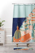 Valeria Frustaci Positano in Italy Shower Curtain And Mat