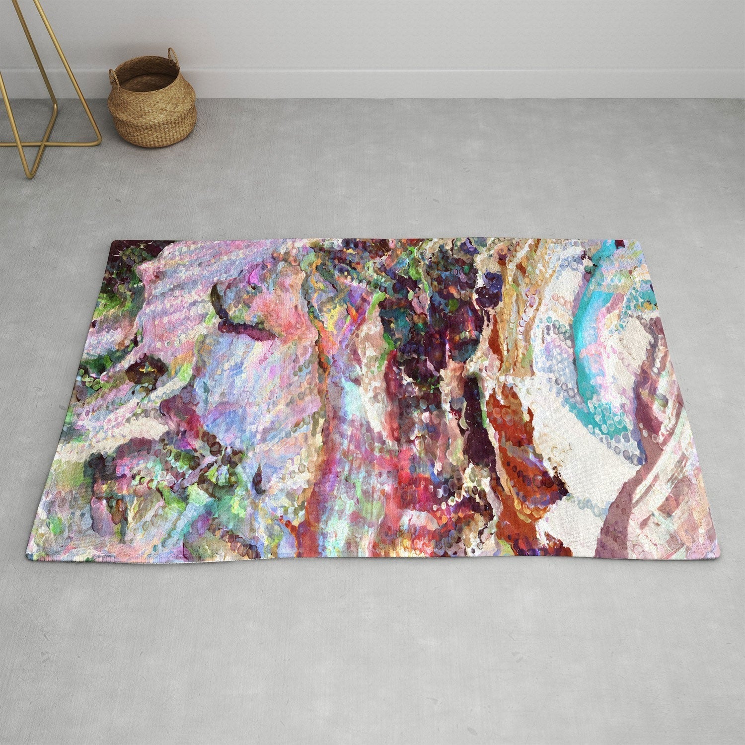 83 Oranges Sequin Haze Area Rug
