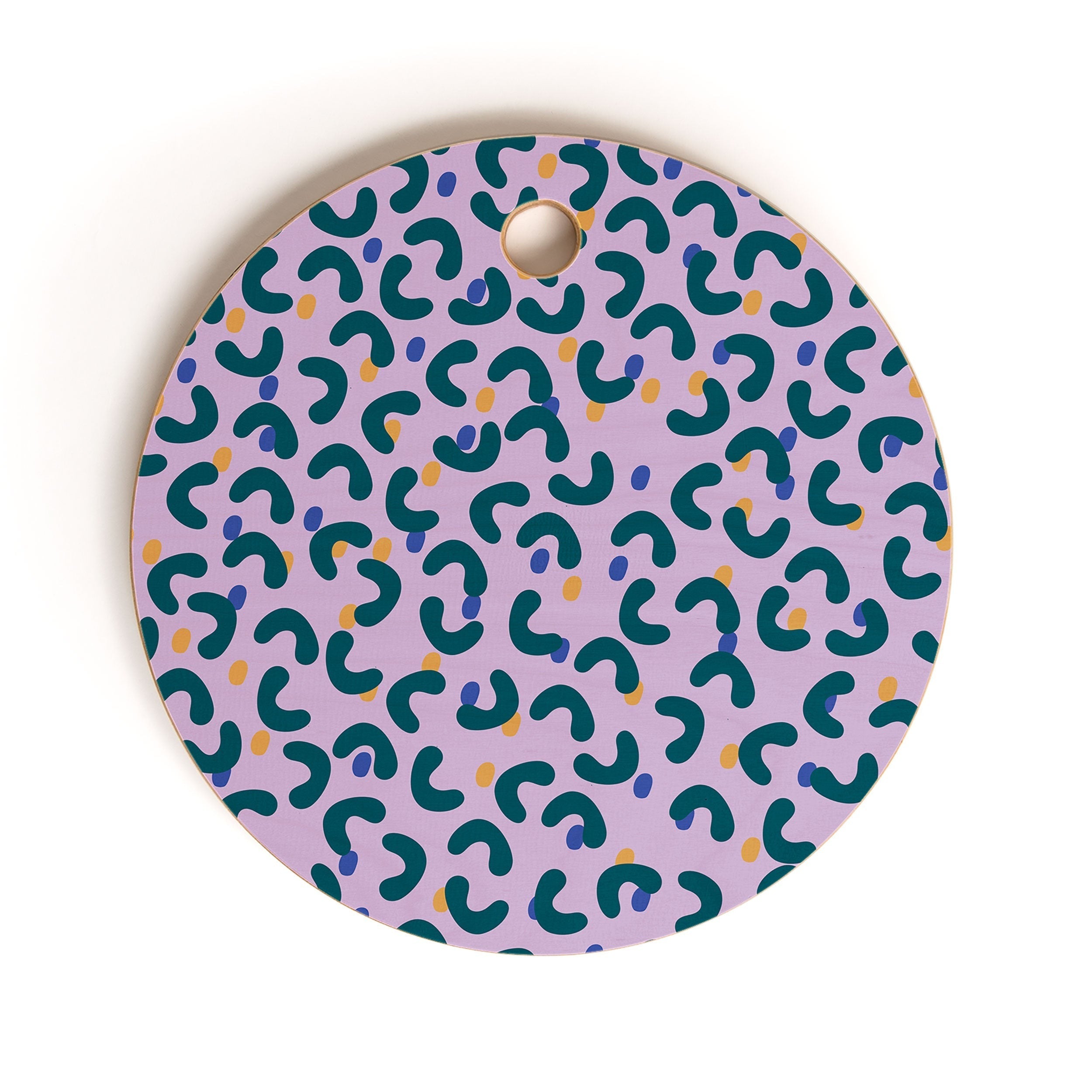Camilla Foss Pebbles Mix Cutting Board Round