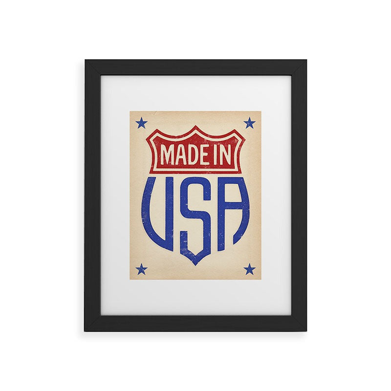 DENY Designs Made in USA Framed Art Print