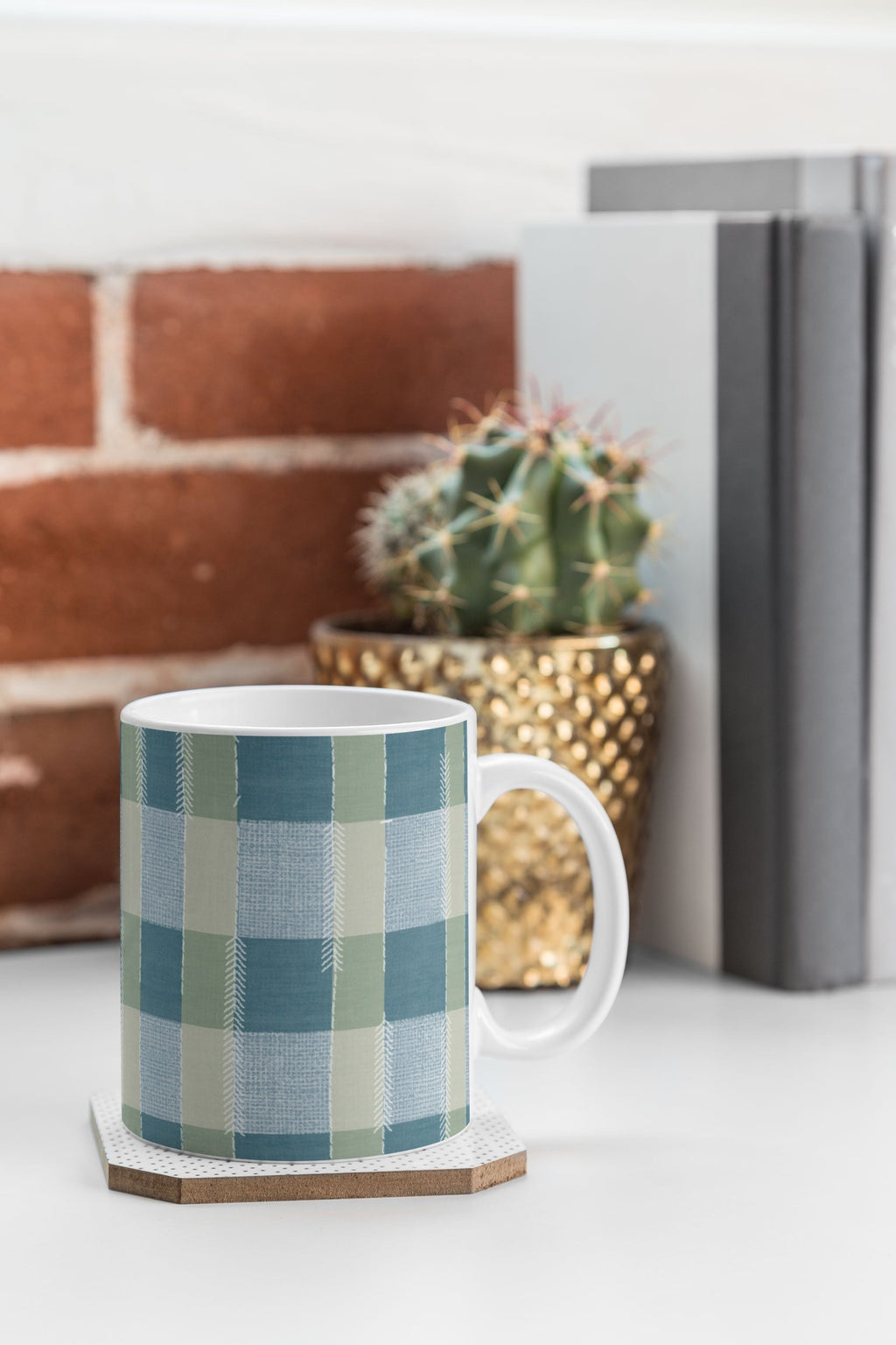 Marta Barragan Camarasa Country Style Checks Coffee Mug