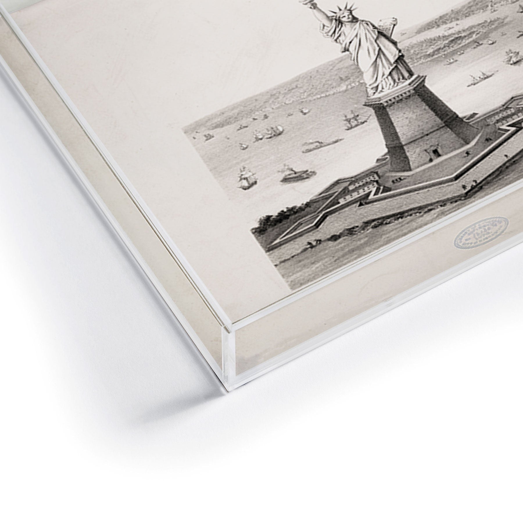 DENY Designs Vintage Lady Liberty Acrylic Tray