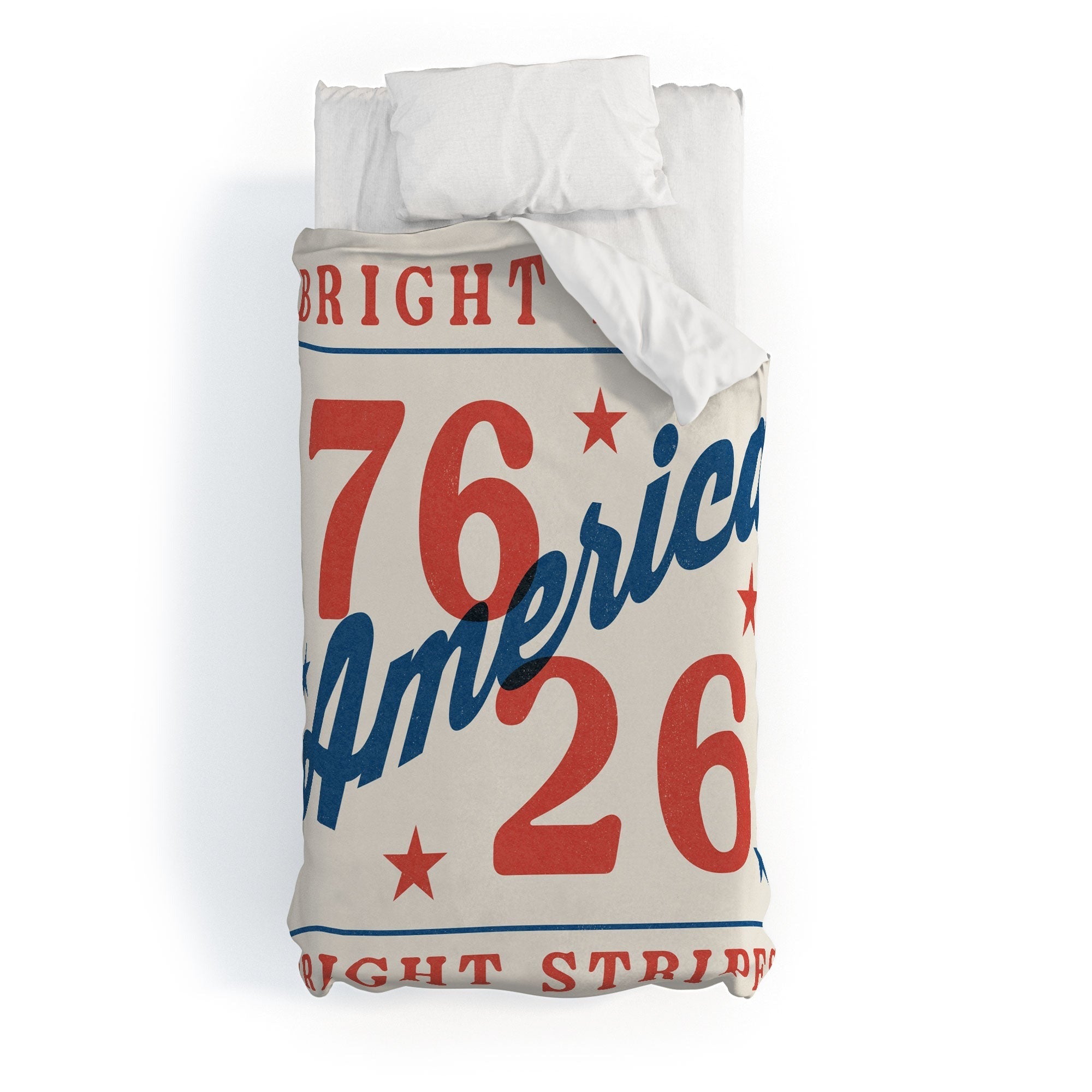 DENY Designs Bright Stars Bright Stripes Duvet Cover
