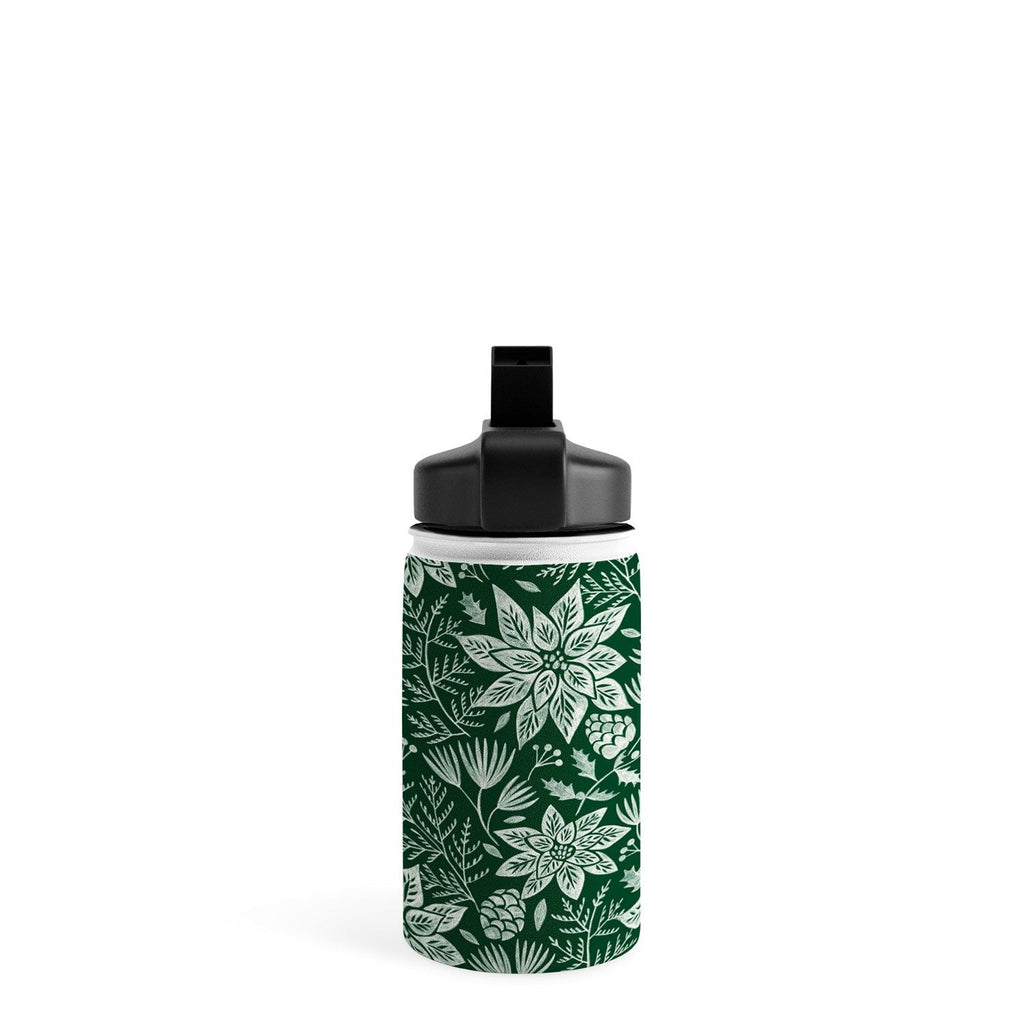 Pimlada Phuapradit Christmas Poinsettia Water Bottle