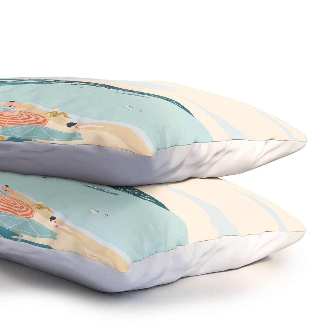 Valeria Frustaci Beach of Positano in Italy Pillow Shams