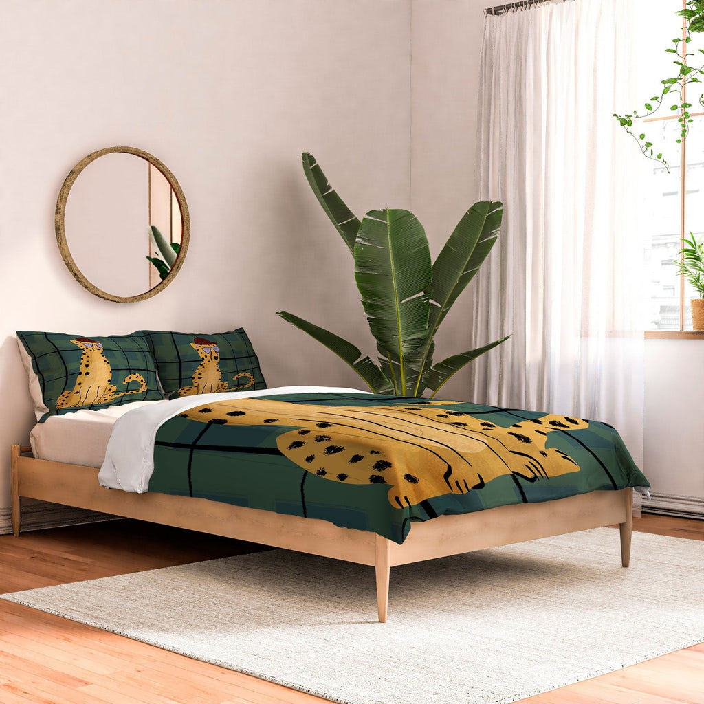 Design by Spark Cheetah Cool Cat Comforter