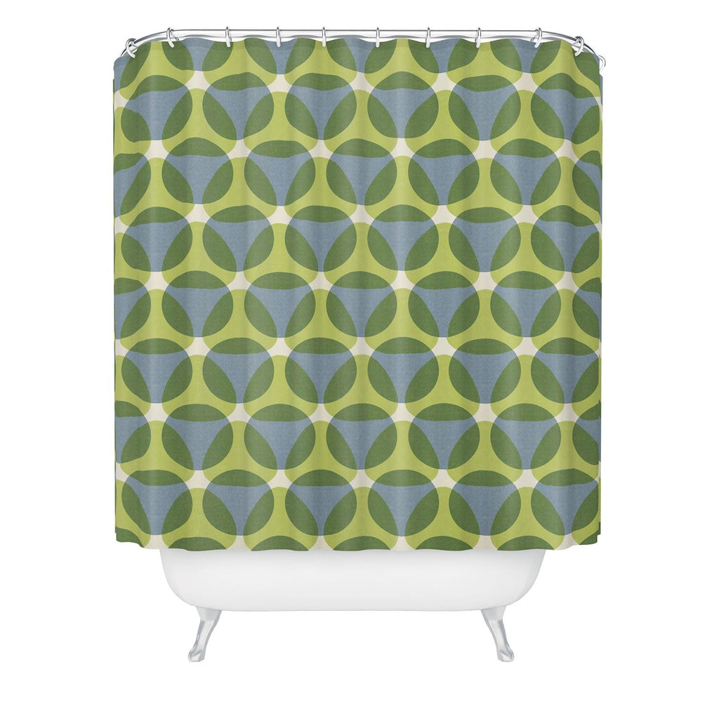 Marta Barragan Camarasa Stylish Retro Circle Shower Curtain