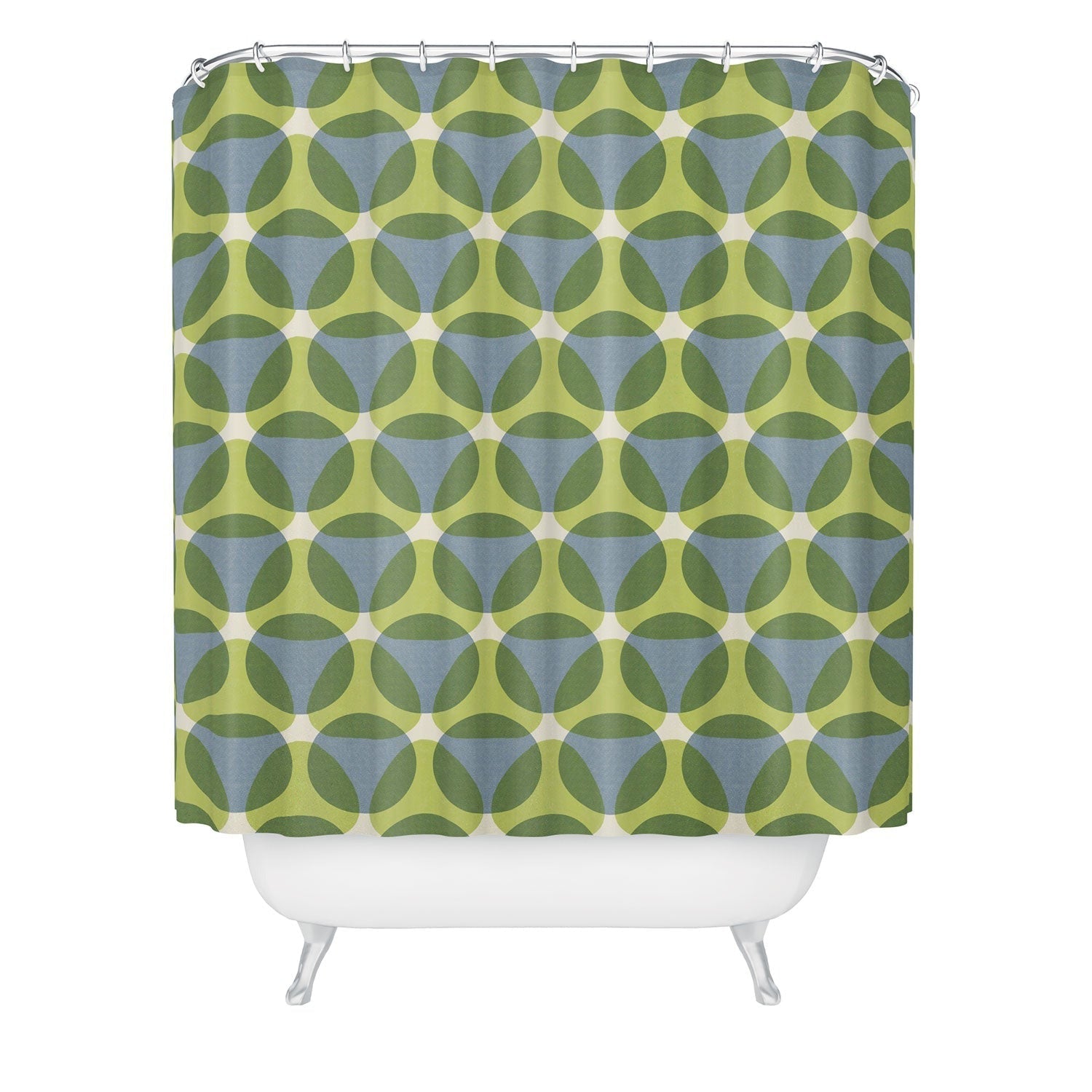 Marta Barragan Camarasa Stylish Retro Circle Shower Curtain