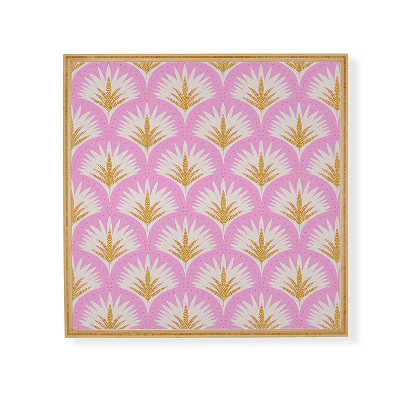 Jennifer Labre Pink Palmetto Framed Wall Art