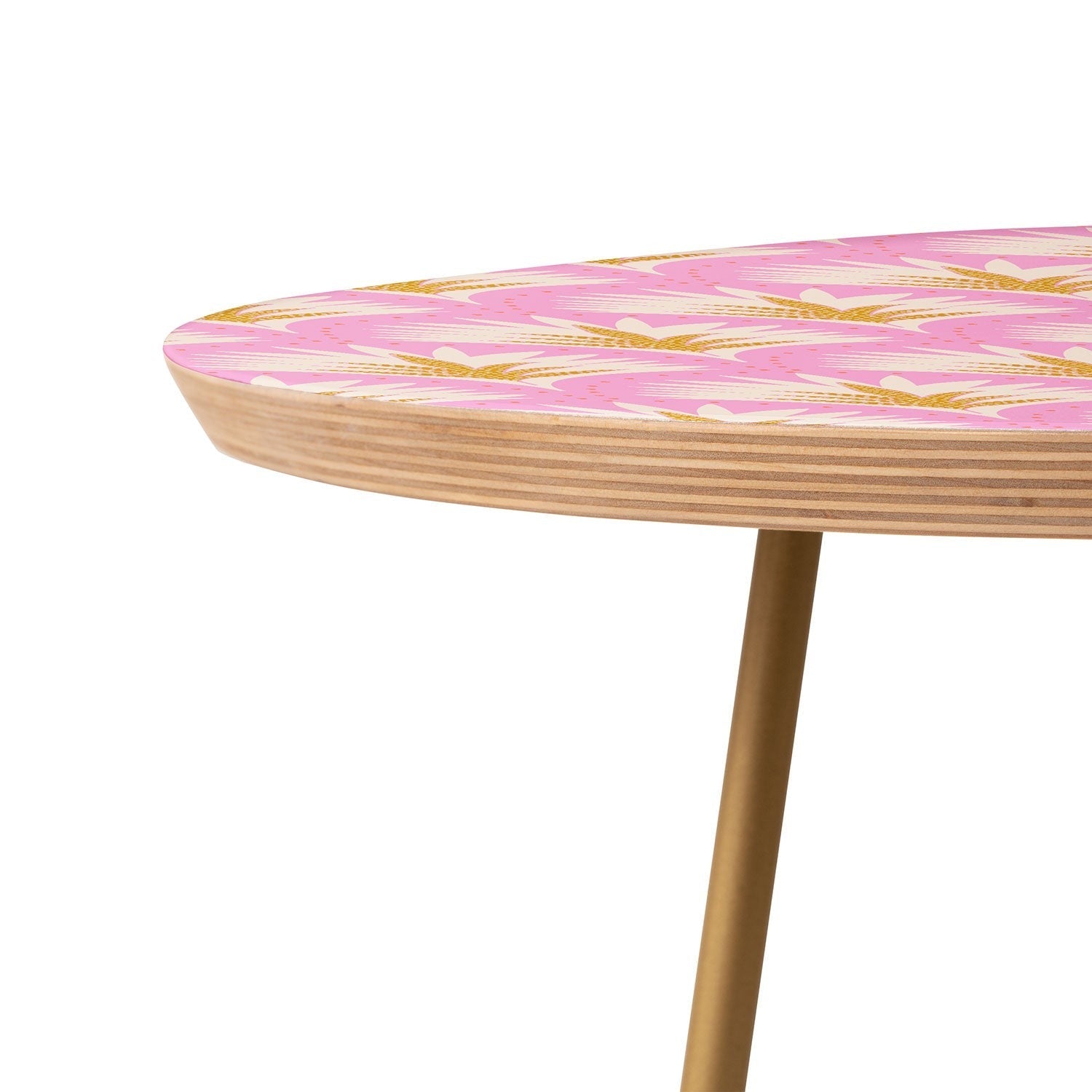 Jennifer Labre Pink Palmetto Round Side Table