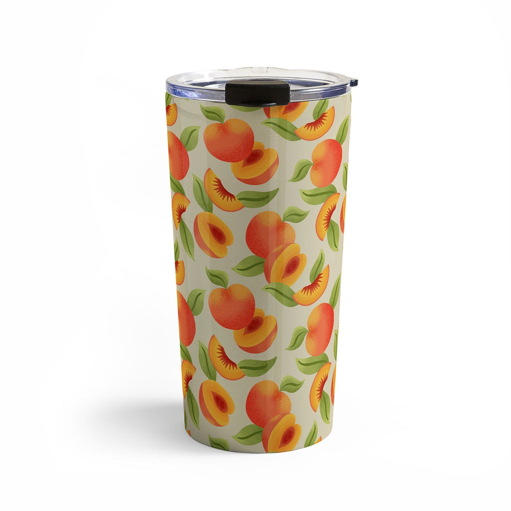 Jessica Molina Peach Pattern Travel Mug
