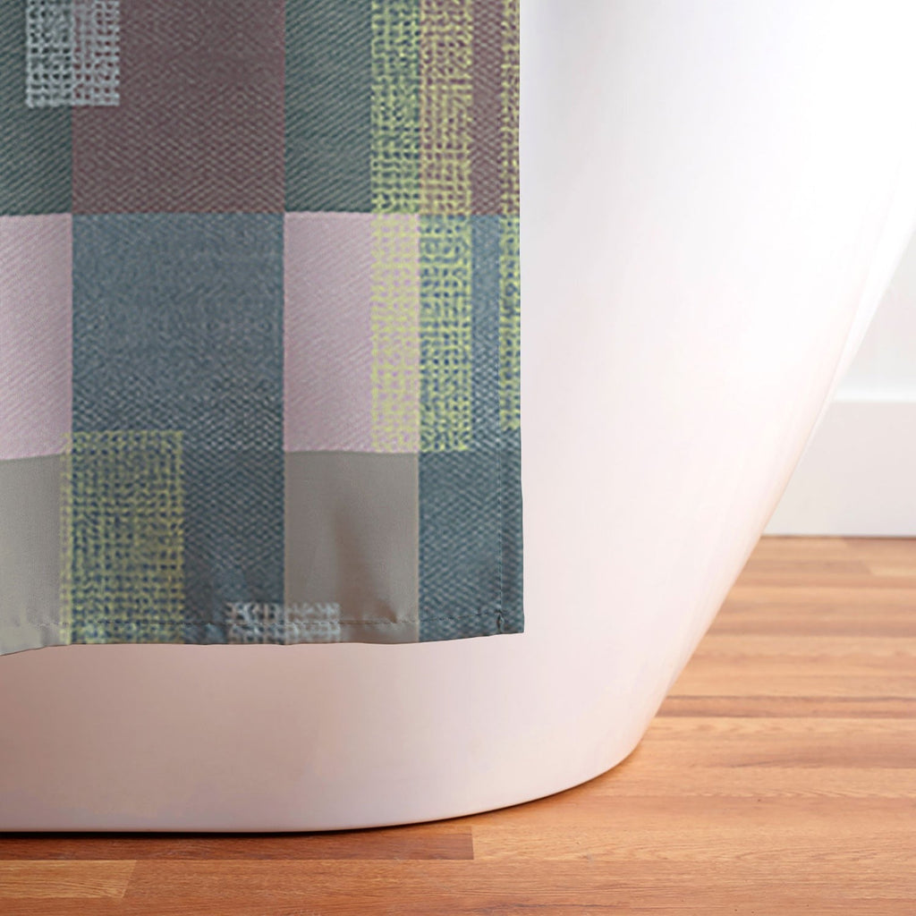 Marta Barragan Camarasa Dynamic Linear Blocks Shower Curtain