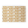 Jessica Molina Salute Gold Pattern on Cream Welcome Mat