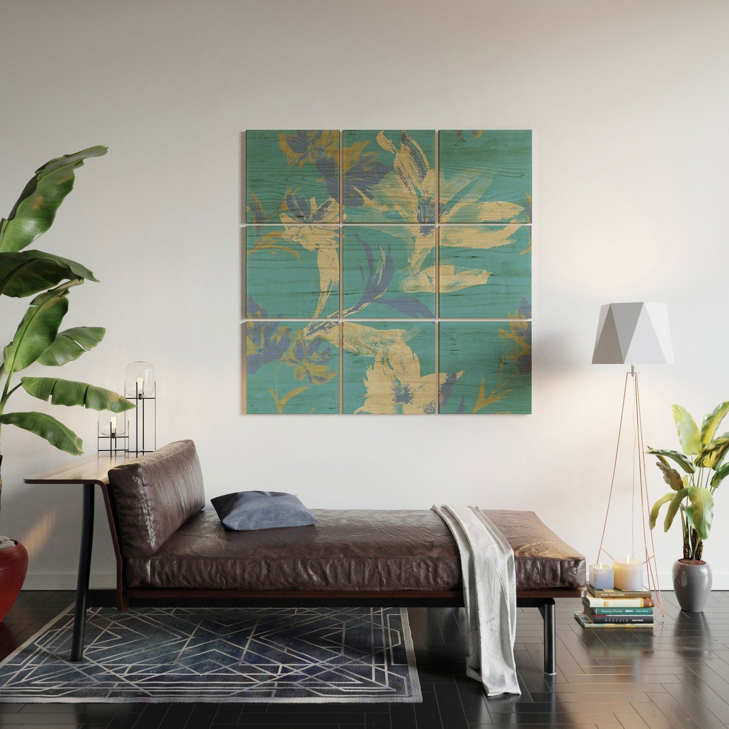 Gabriela Fuente Emma Blue Wood Wall Mural