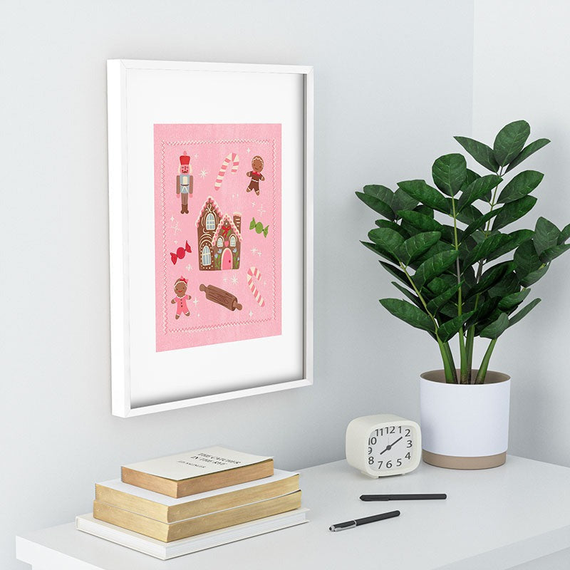 carriecantwell Sweet Christmas Holidays Recessed Framing Rectangle