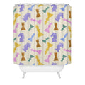 Design by Spark Chess Game Pieces Shower Curtain