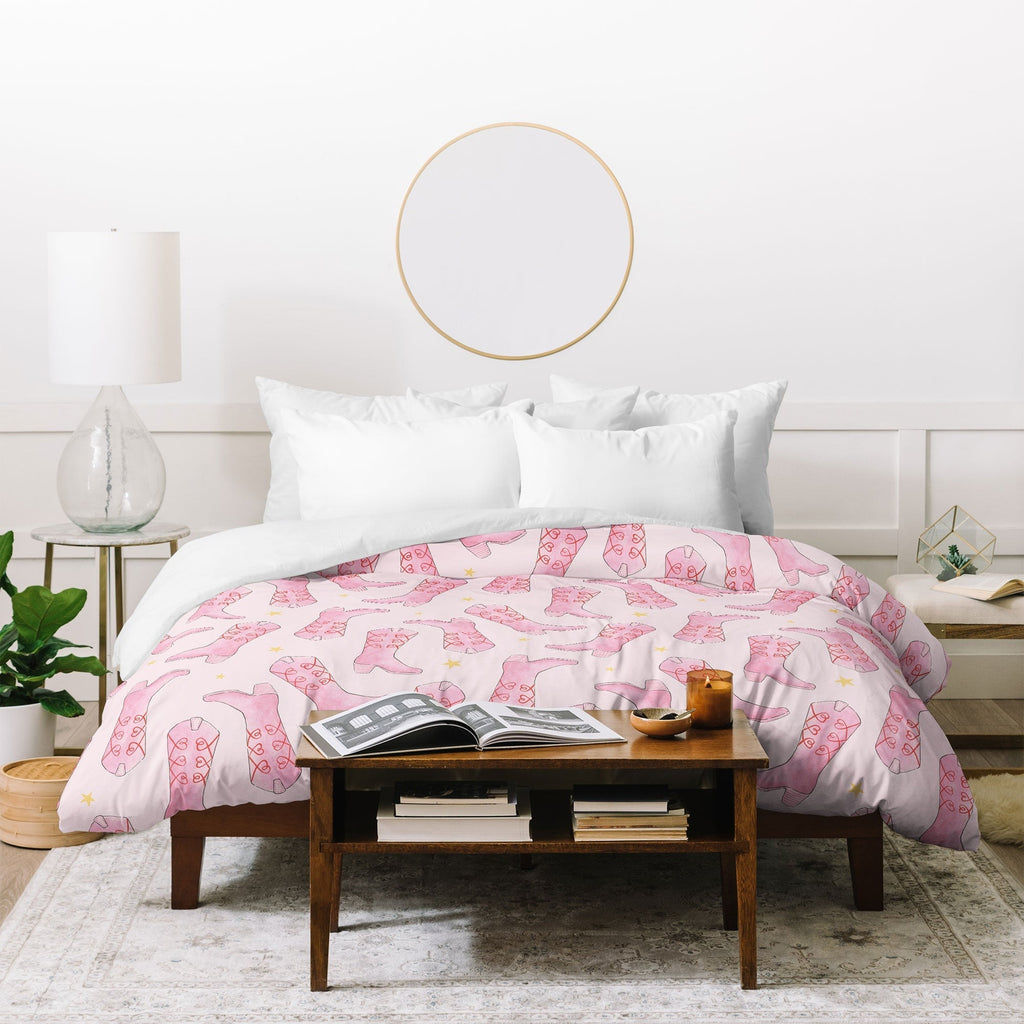 Love_Ryming Stars and Boots Duvet Cover