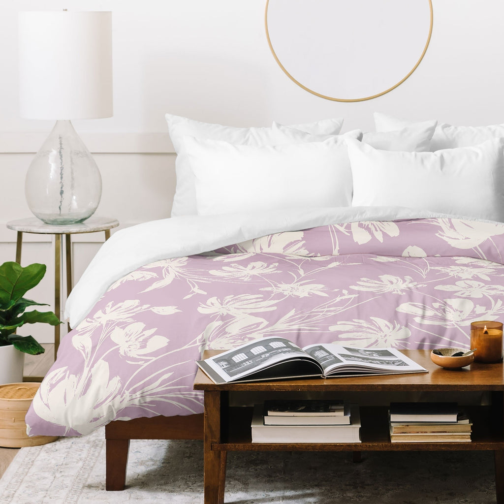 Gabriela Fuente Martine Lilac Duvet Cover