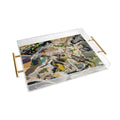 83 Oranges Echoes Beneath the Surface Acrylic Tray