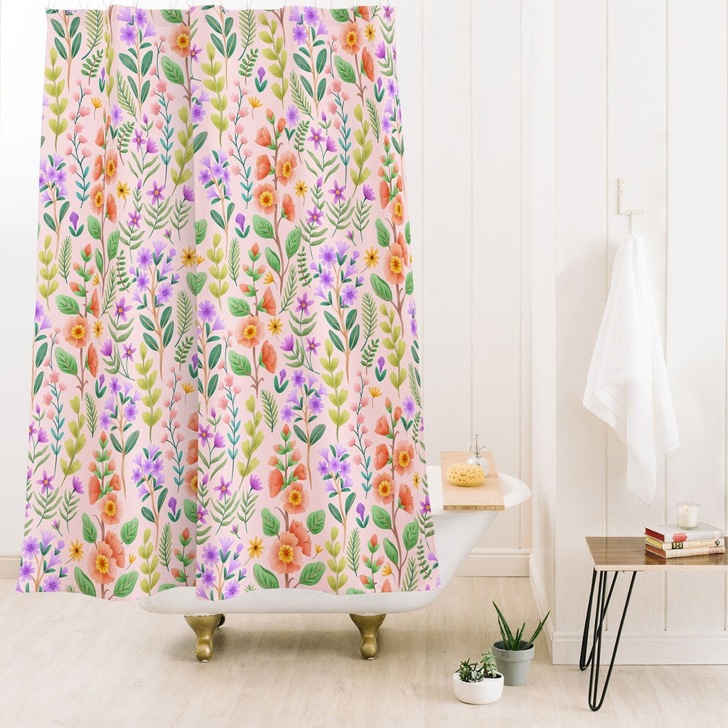 Pimlada Phuapradit Ditsy Spring Floral Shower Curtain