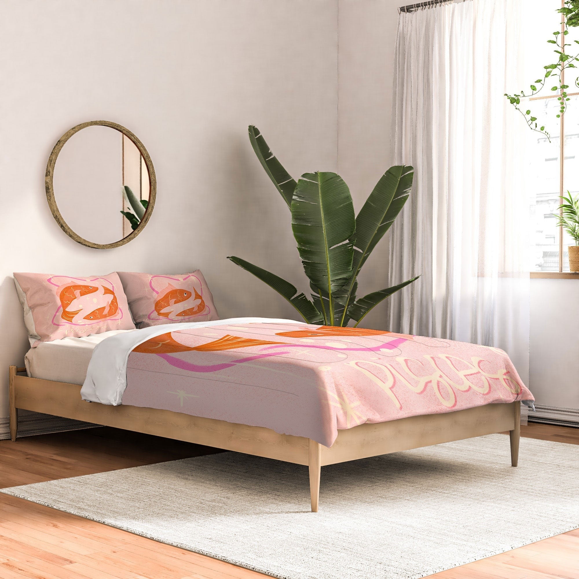 Little Om Zodiac Sign Pisces Comforter
