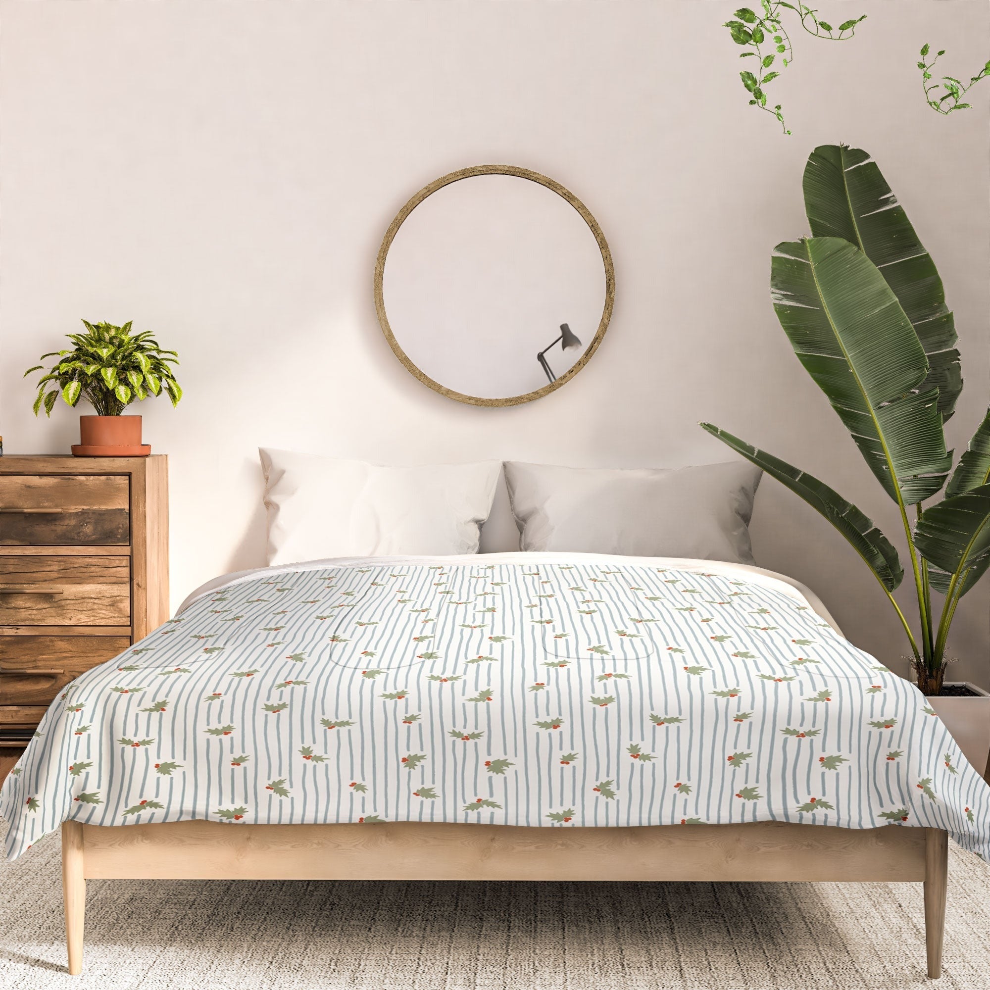 CoastL Studio Hand Drawn Holly Stripe Comforter