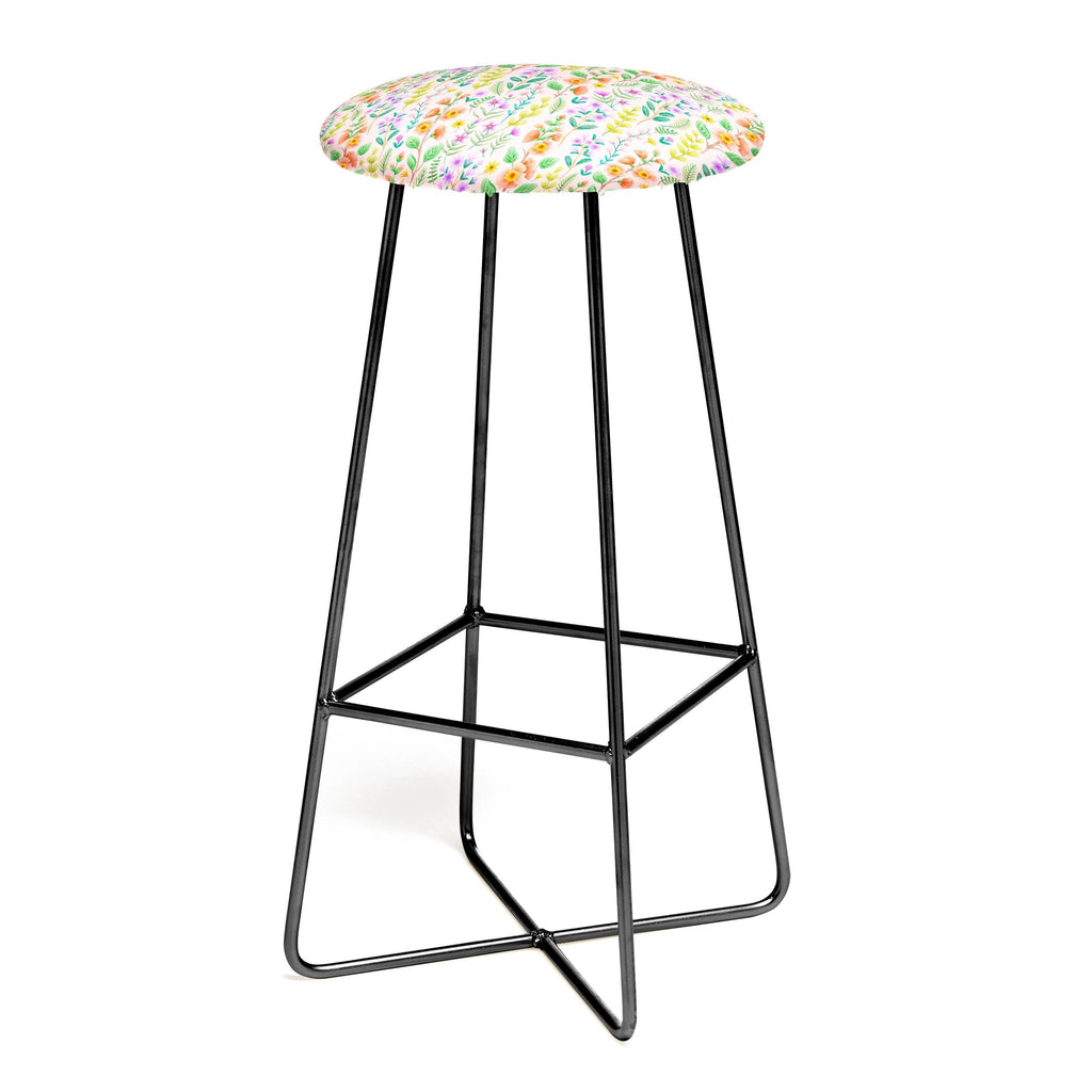 Pimlada Phuapradit Ditsy Spring Floral Bar Stool