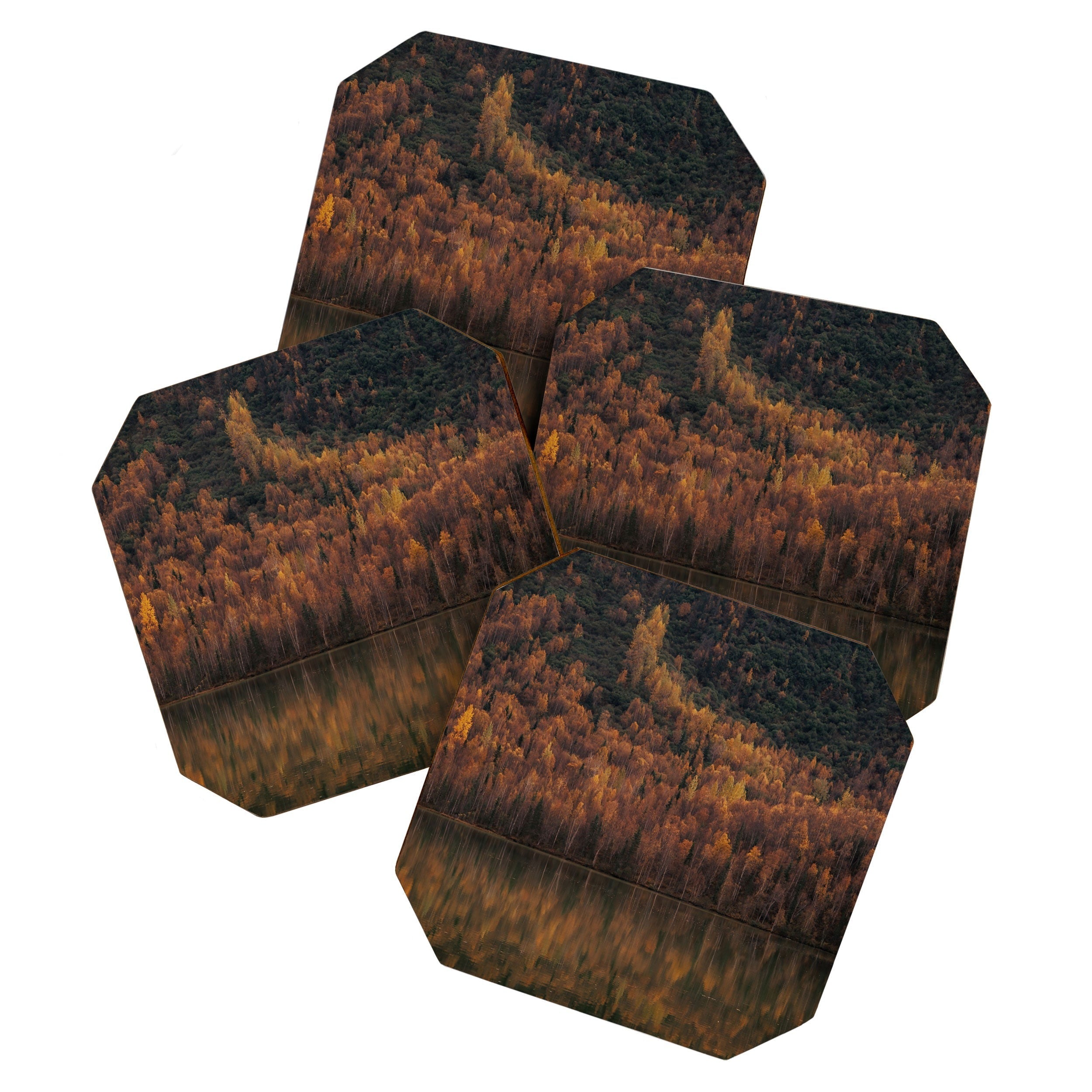 Hannah Kemp Fall Lake Coaster Set