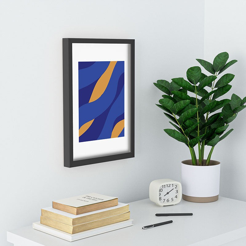 Camilla Foss Pebbles in Stream Recessed Framing Rectangle