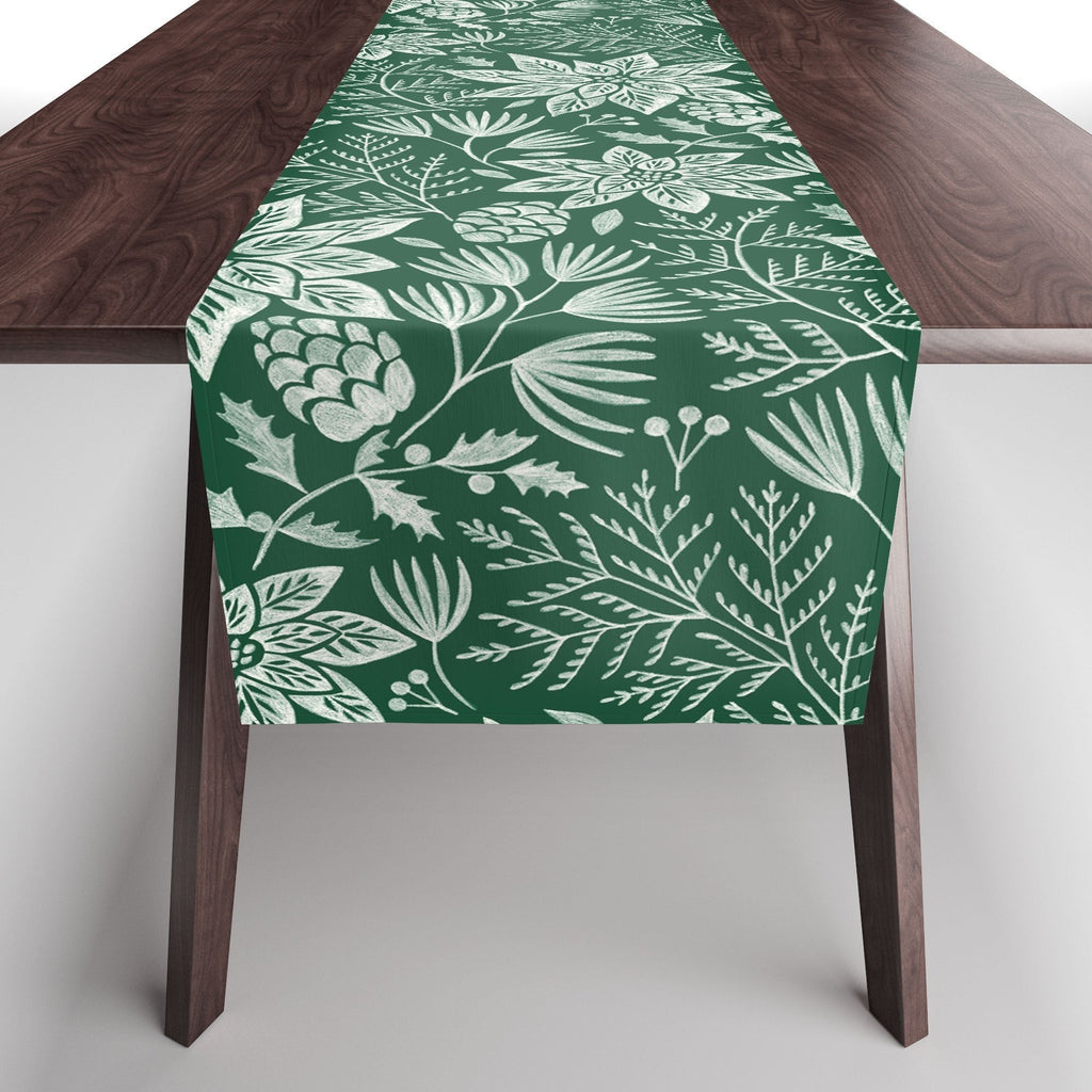 Pimlada Phuapradit Christmas Poinsettia Table Runner