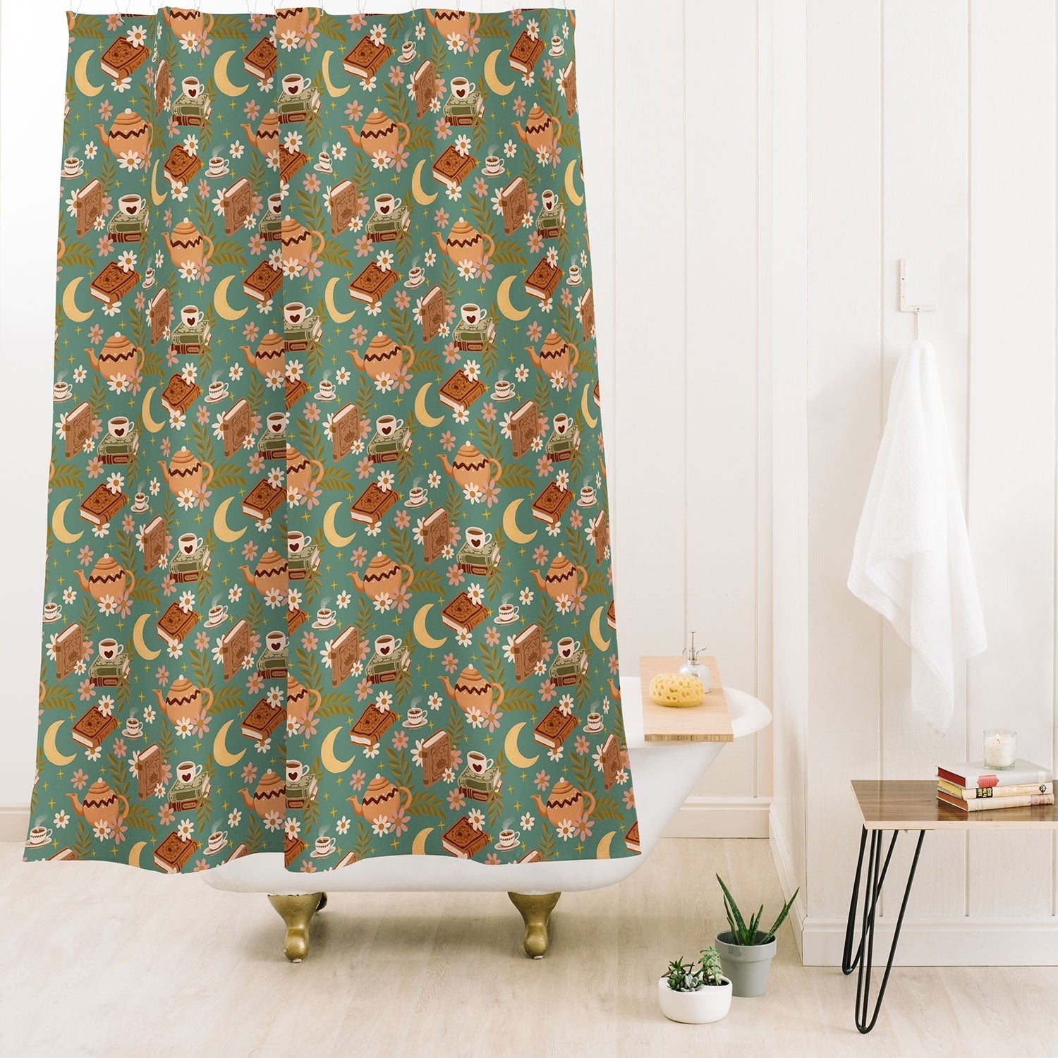Avenie Moonlit Reading Nook I Shower Curtain