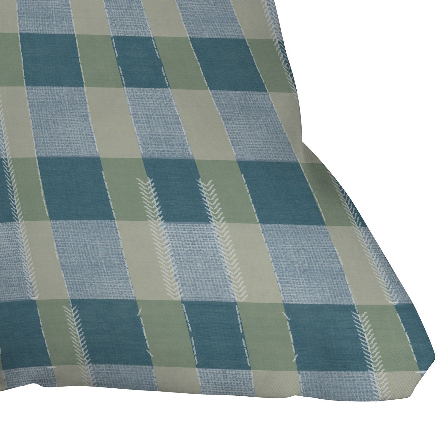 Marta Barragan Camarasa Country Style Checks Throw Pillow