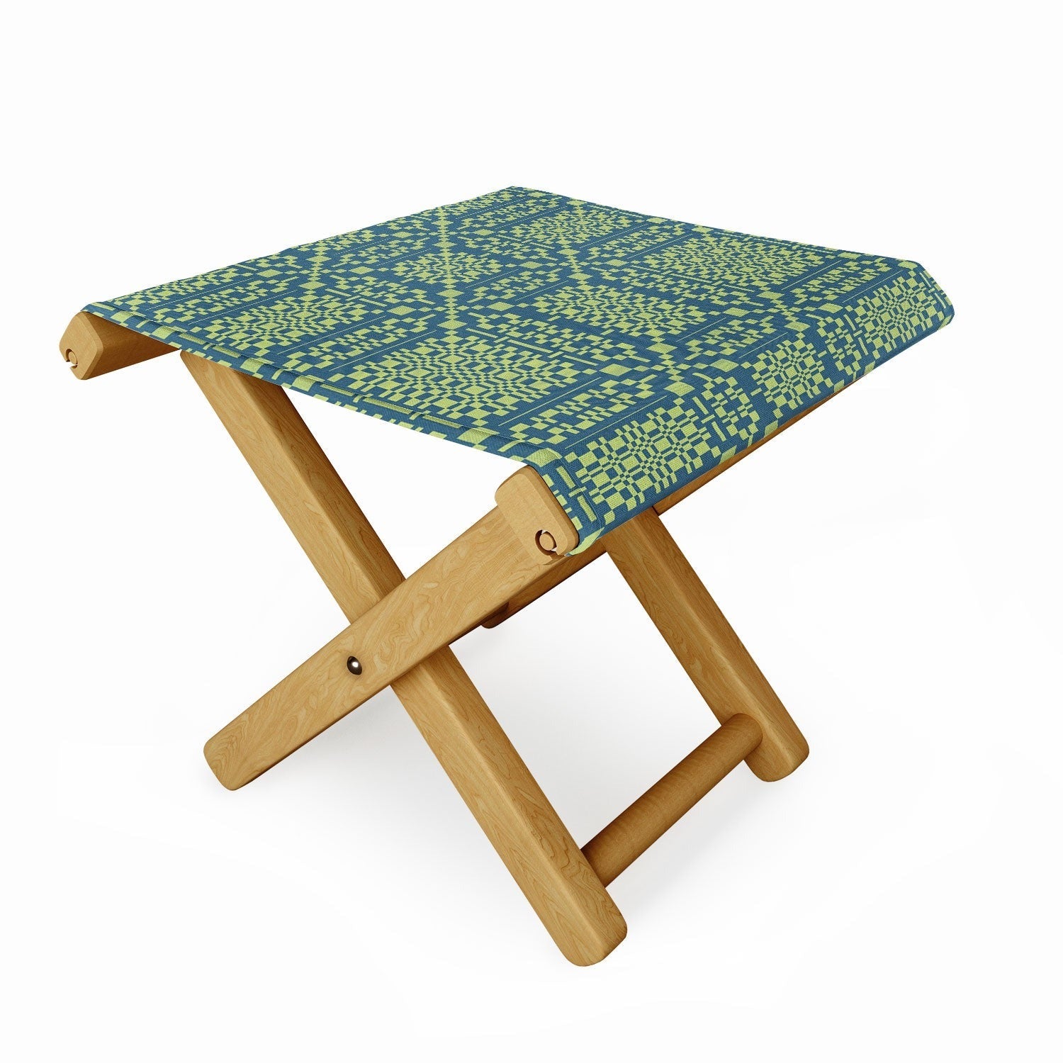 Marta Barragan Camarasa Nostalgic Grid Design Folding Stool