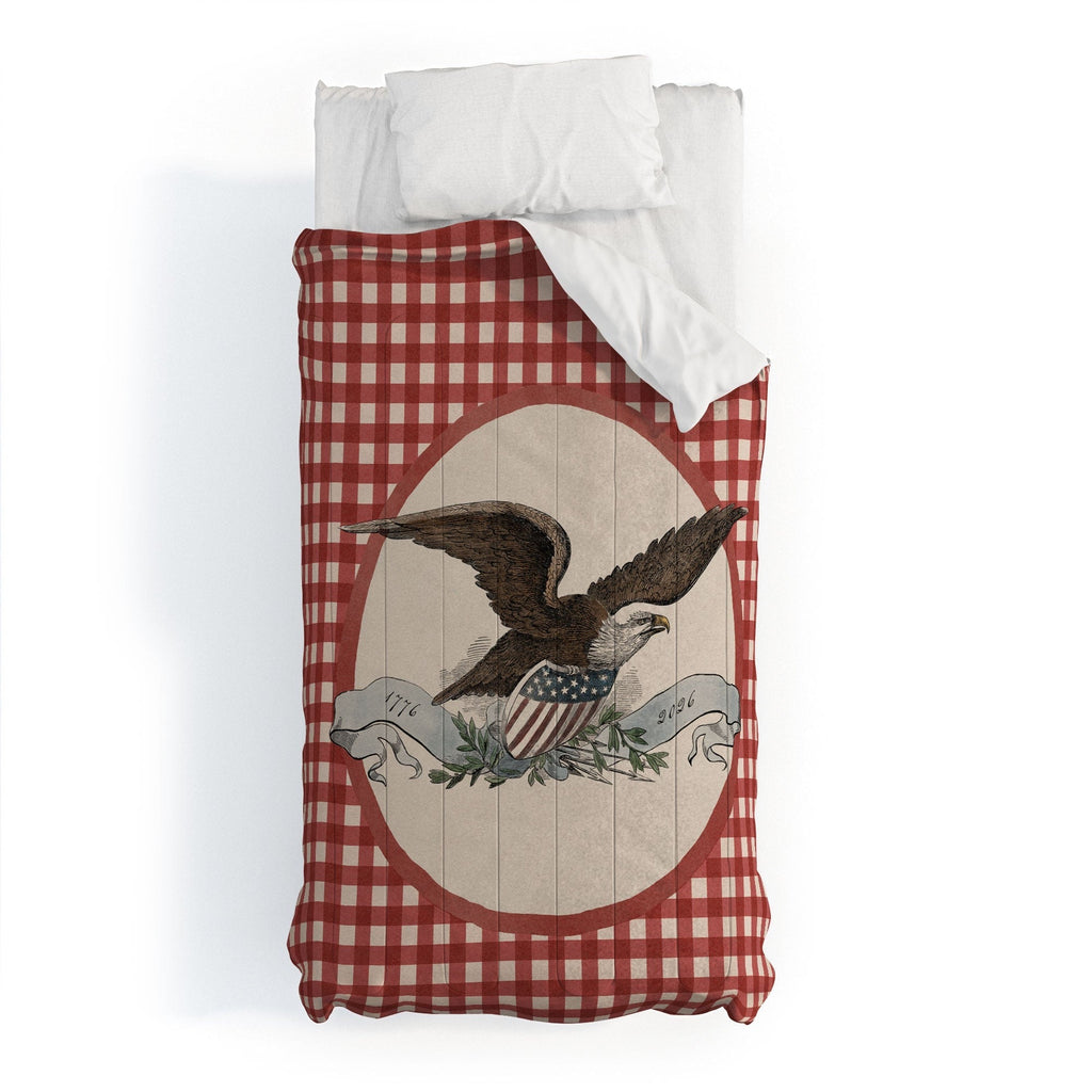 DENY Designs Gingham Eagle Comforter