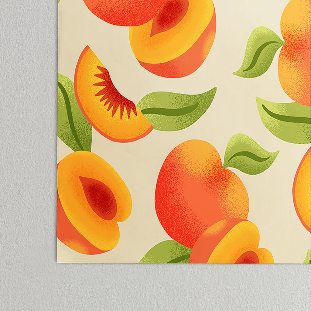 Jessica Molina Peach Pattern Poster