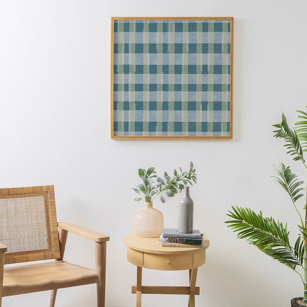 Marta Barragan Camarasa Country Style Checks Framed Wall Art