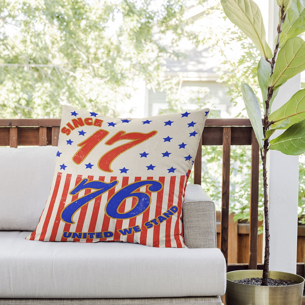 DENY Designs 1776 Stars Outdoor Throw Pillow