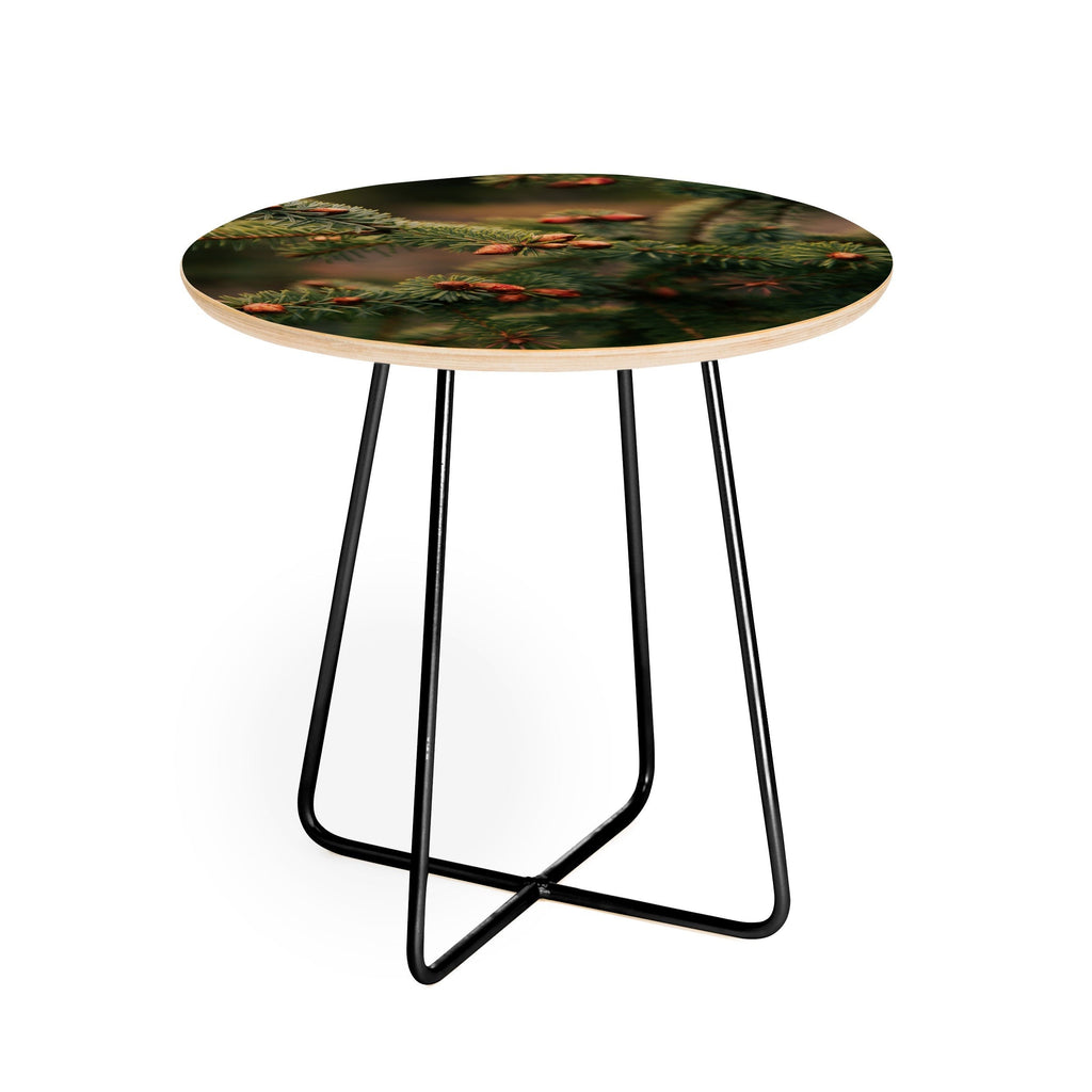 Hannah Kemp Spruce Tips Round Side Table