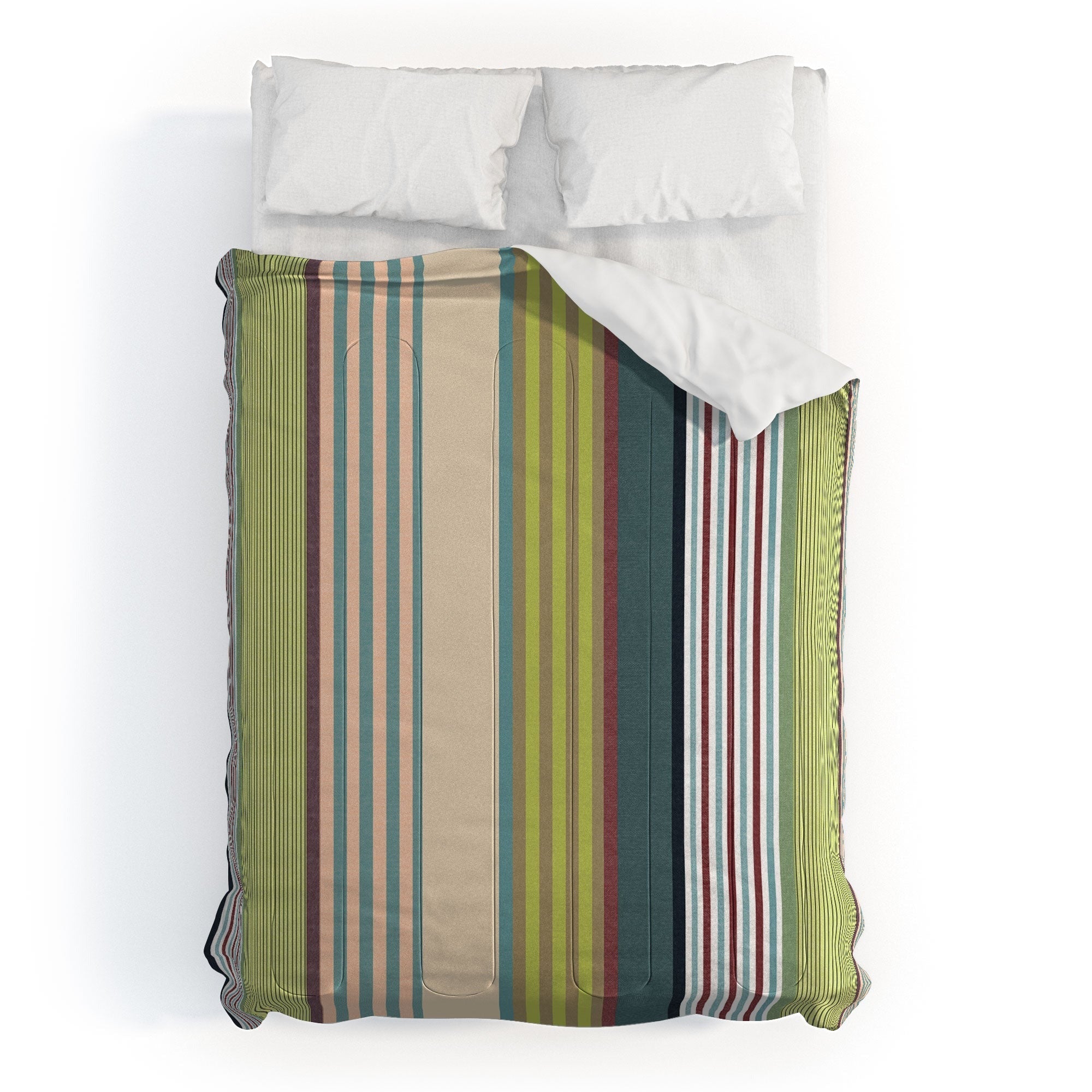 Marta Barragan Camarasa Colorful Stripe Delight Comforter
