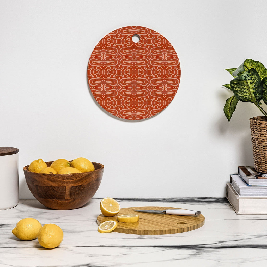 Mirimo Venexiana Burnt Orange Cutting Board Round