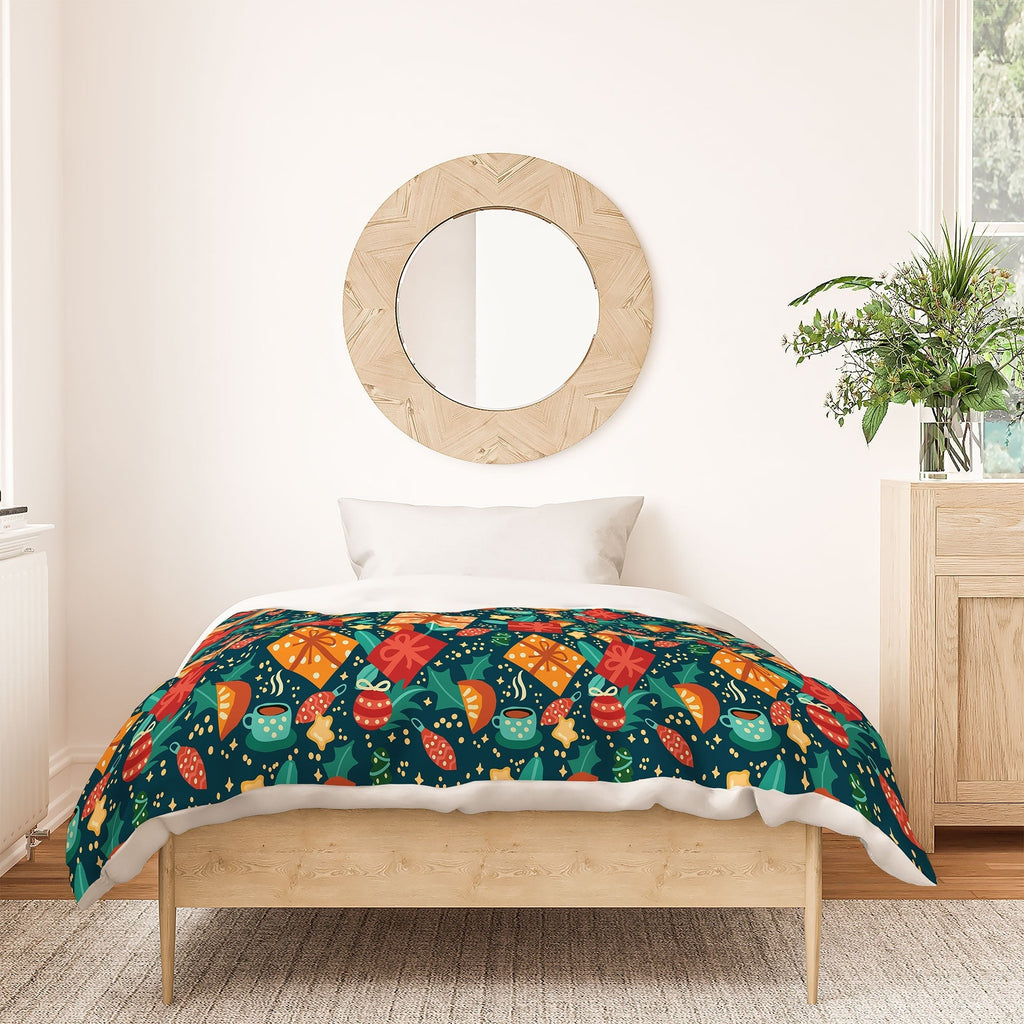 Valeria Frustaci Christmas pattern Duvet Cover