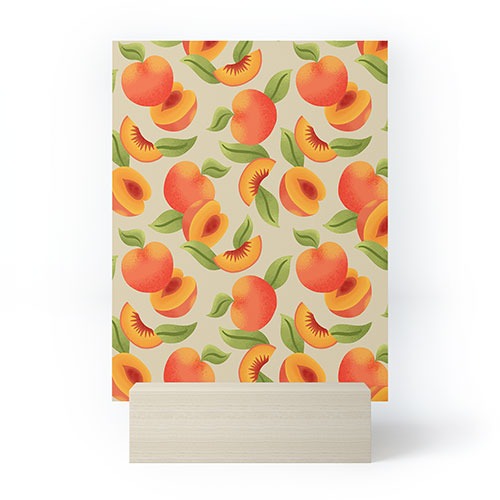 Jessica Molina Peach Pattern Mini Art Print