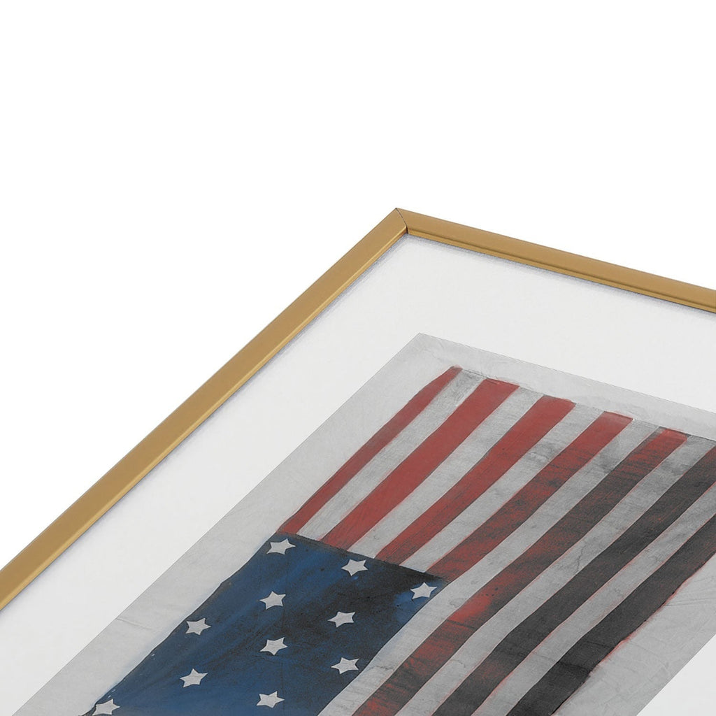 DENY Designs Flag Attributed to Elizabeth Schuyler Hamilton Metal Framed Art Print
