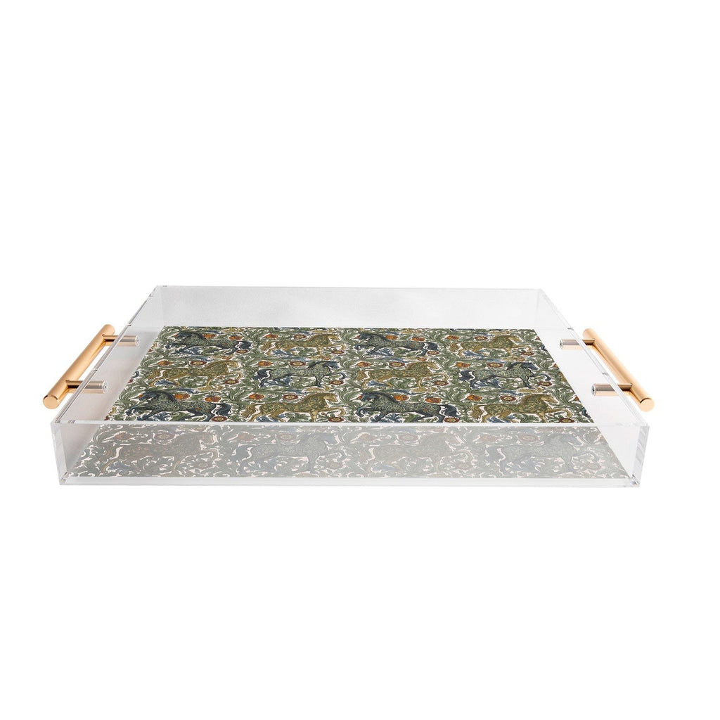 Marta Barragan Camarasa Renaissance Horse Garden Acrylic Tray