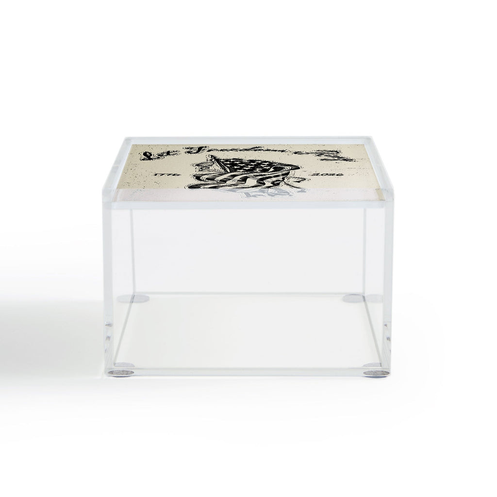 DENY Designs Let Freedom Ring Block Acrylic Box