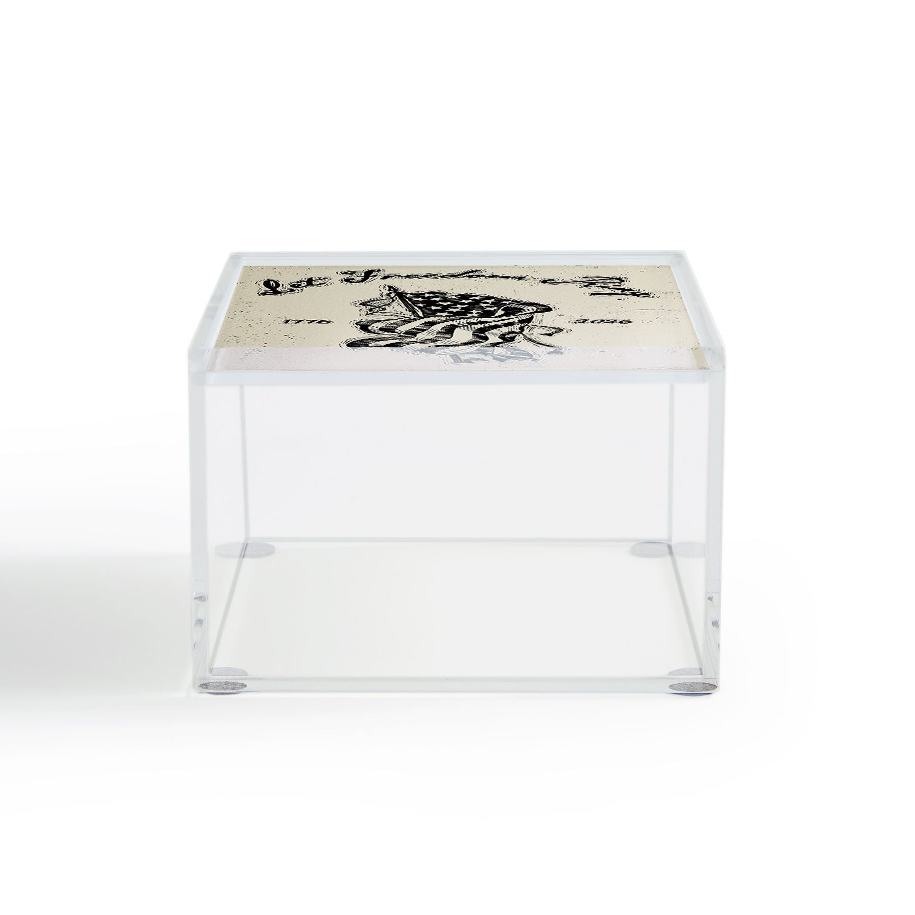 DENY Designs Let Freedom Ring Block Acrylic Box