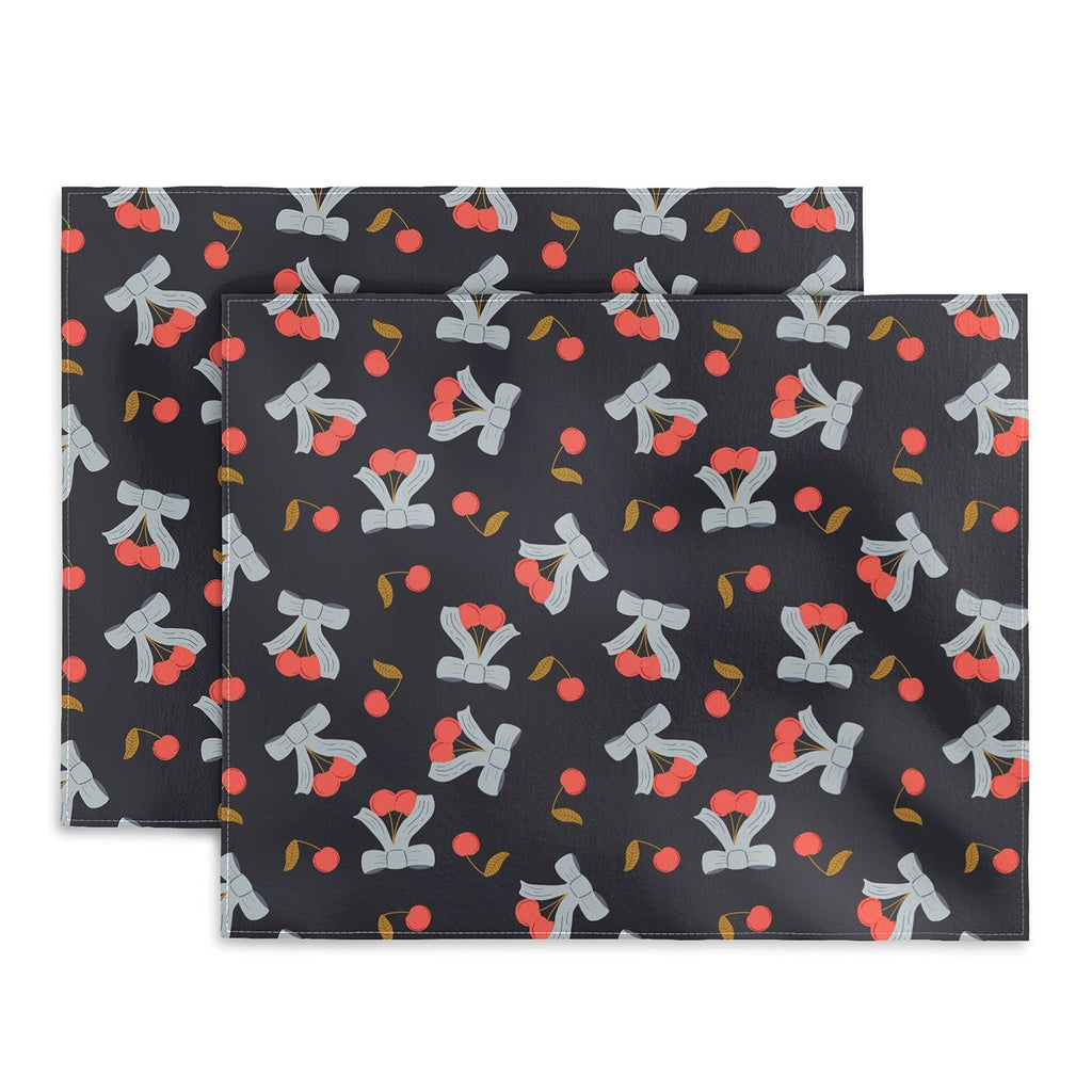 Jennifer Labre Cherries and Bows Placemat