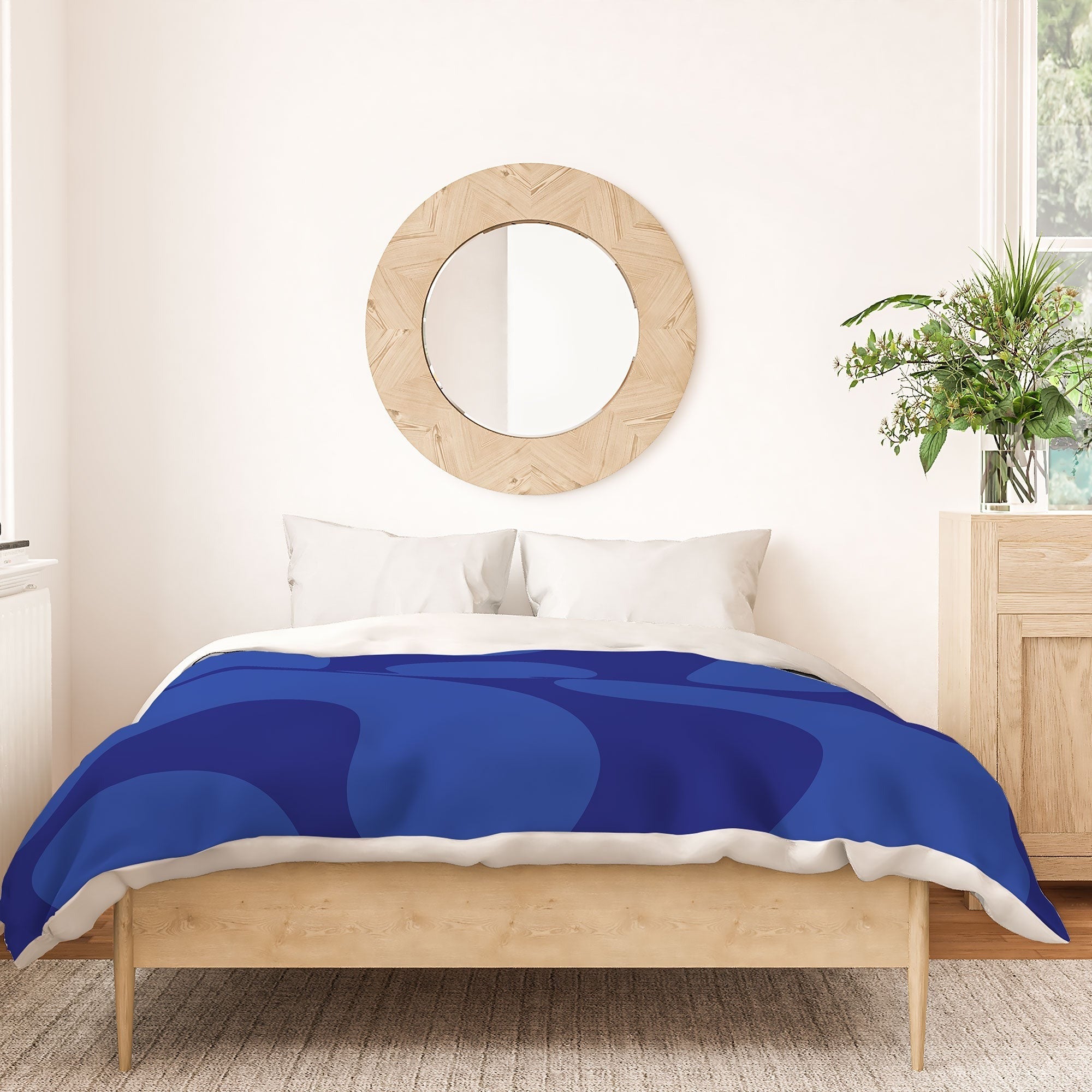 Camilla Foss Blue Pebble Duvet Cover